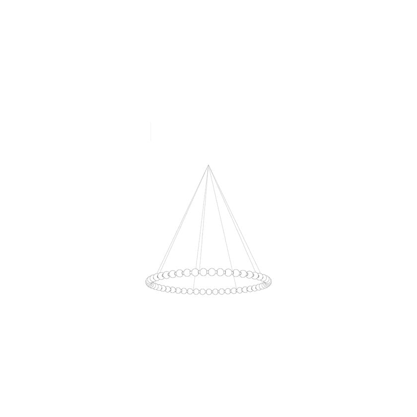 Modern Gold Chandelier for Dining Room — Chandelier | Maison Monashee — view 34