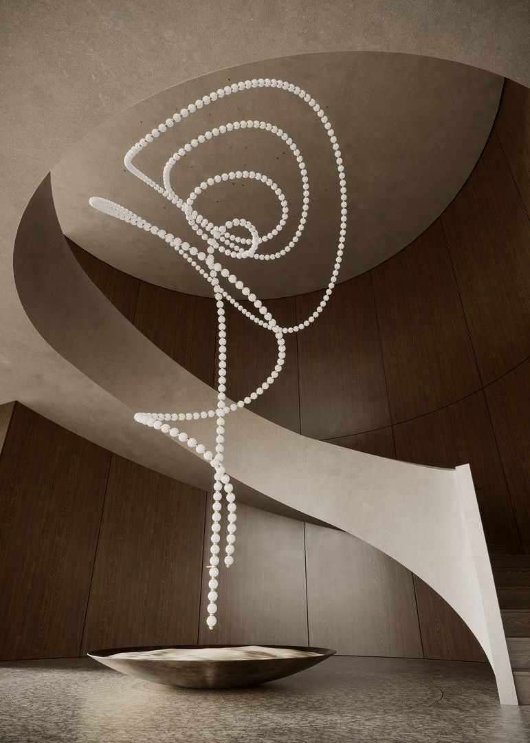 Modern Gold Chandelier for Dining Room — Chandelier | Maison Monashee — view 4