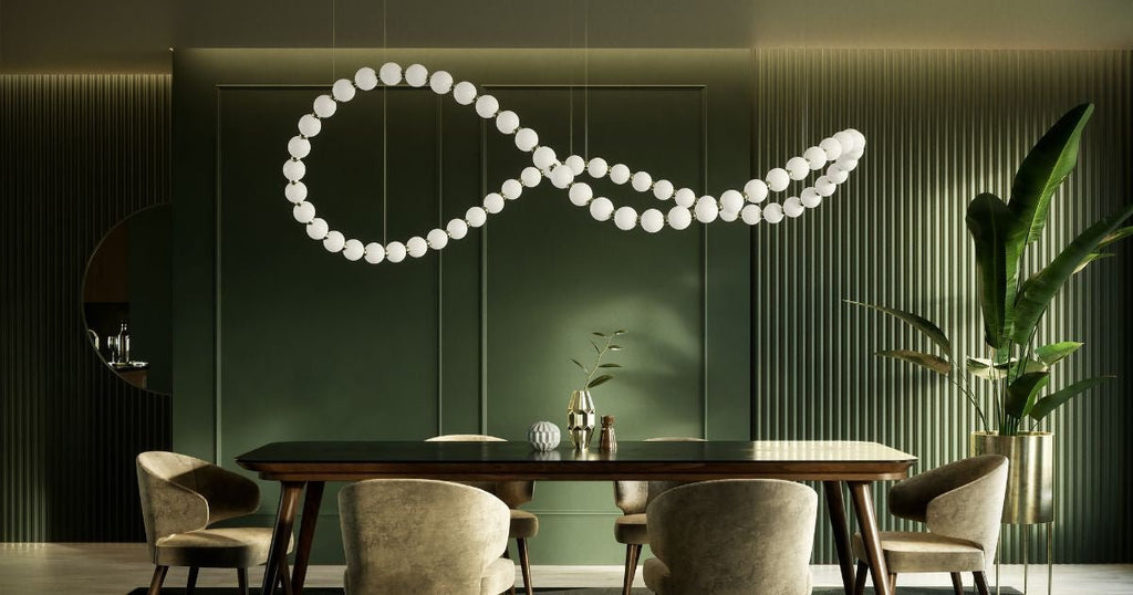 Modern Gold Chandelier for Dining Room — Chandelier | Maison Monashee — view 32