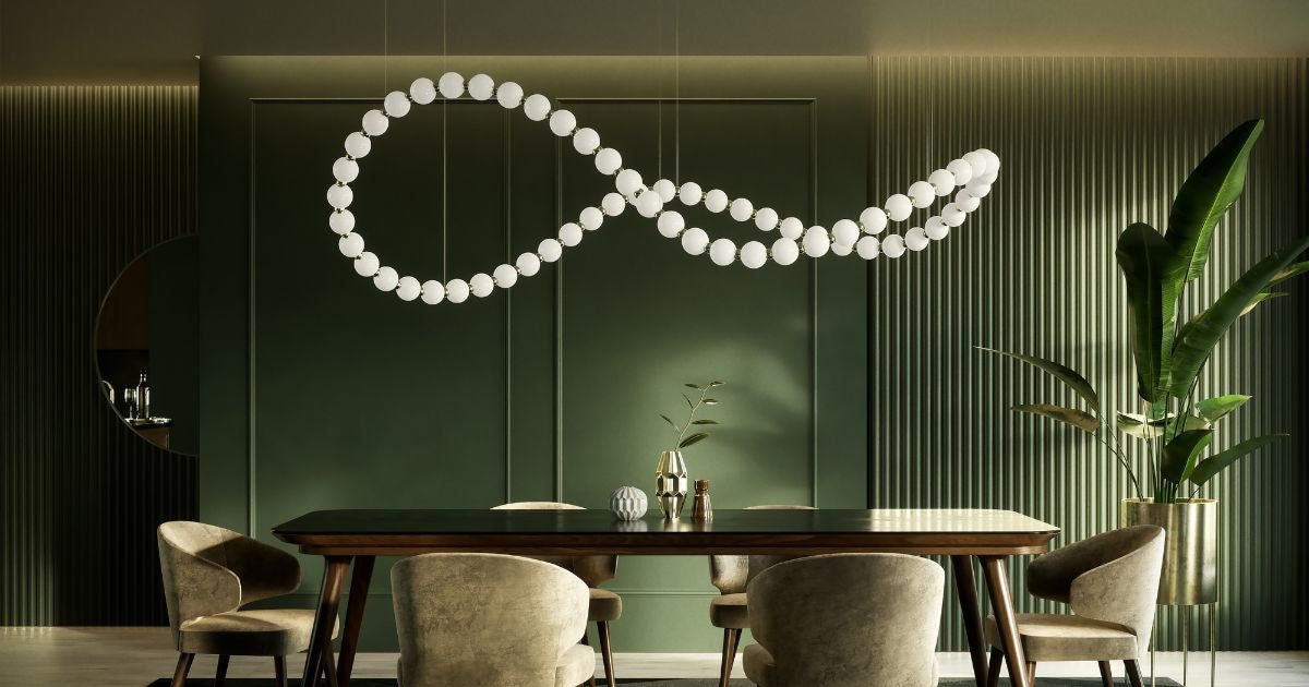 Modern Gold Chandelier for Dining Room — Chandelier | Maison Monashee — view 32