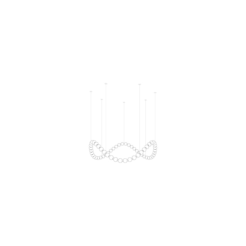 Modern Gold Chandelier for Dining Room — Chandelier | Maison Monashee — view 44
