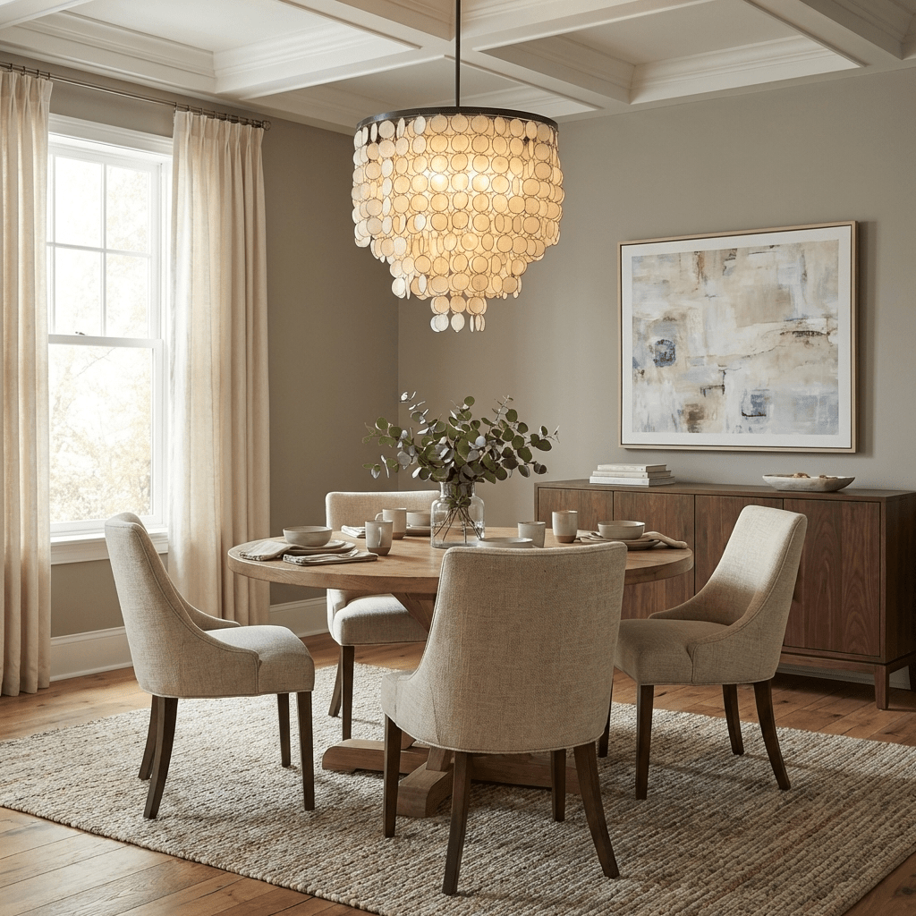 Pearl Shell Chandelier — Chandelier | Maison Monashee — view 4