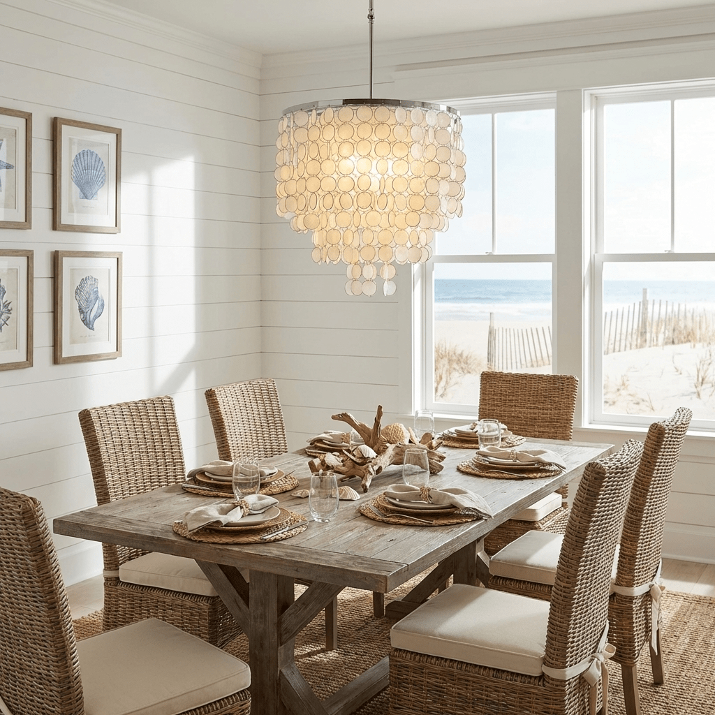 Pearl Shell Chandelier — Chandelier | Maison Monashee — view 2