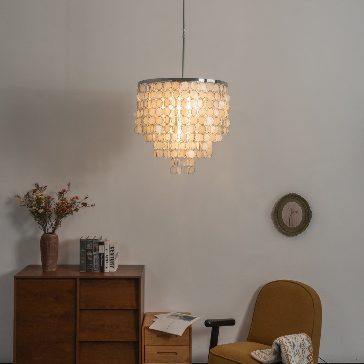 Pearl Shell Chandelier — Chandelier | Maison Monashee — view 7