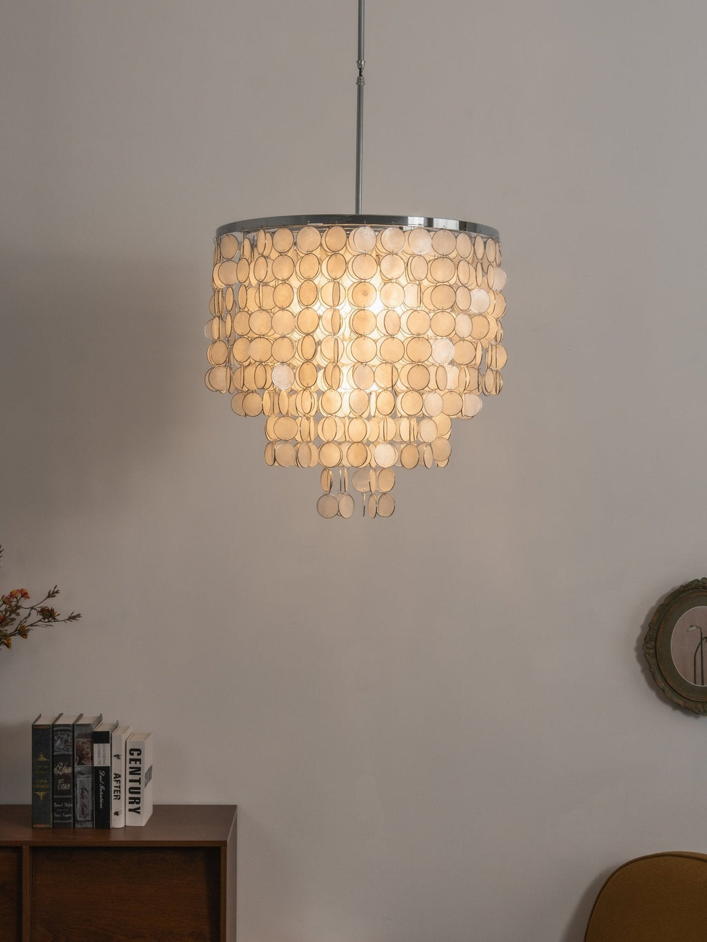 Pearl Shell Chandelier — Chandelier | Maison Monashee — view 11