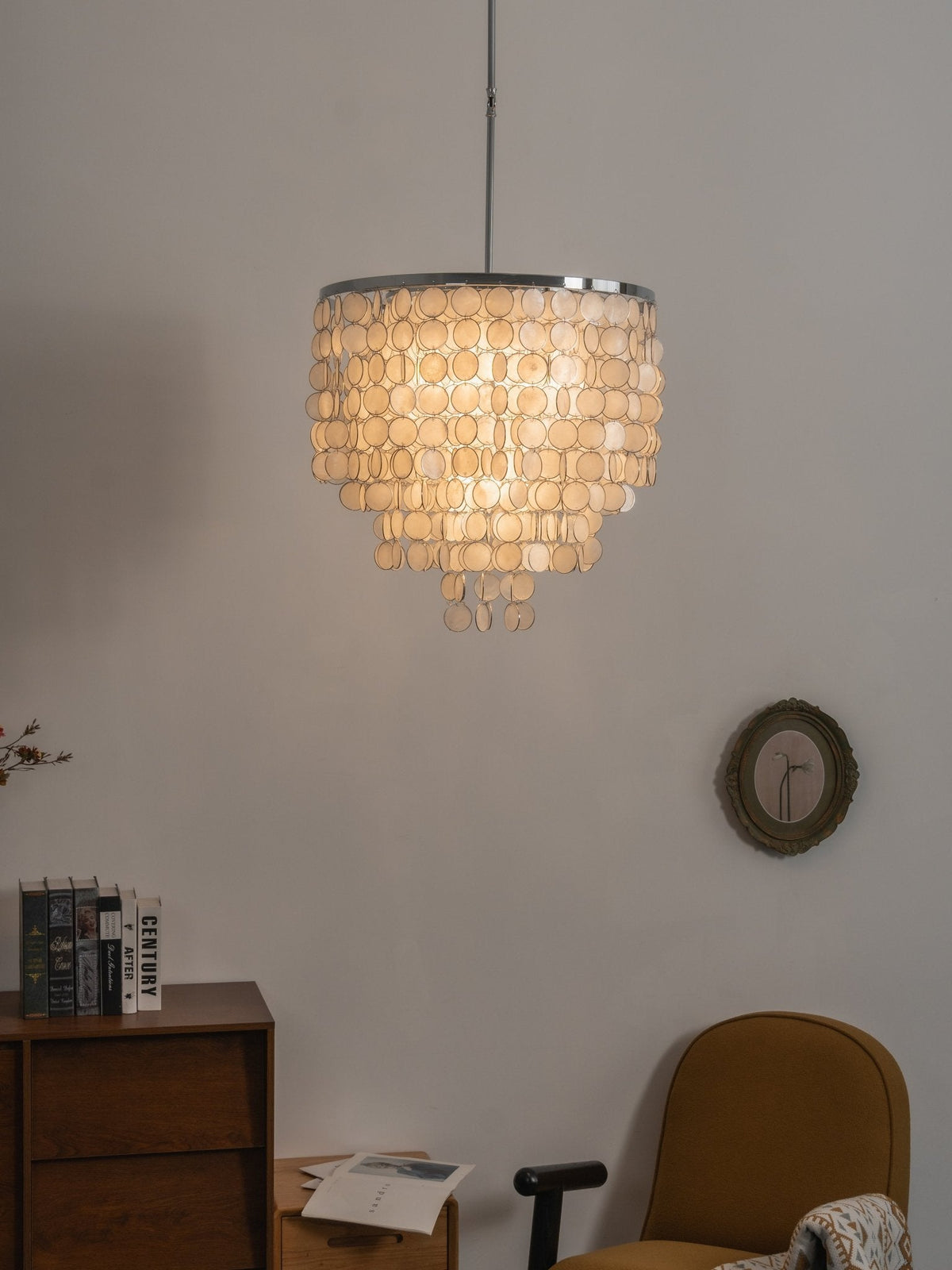 Pearl Shell Chandelier — Chandelier | Maison Monashee — view 9