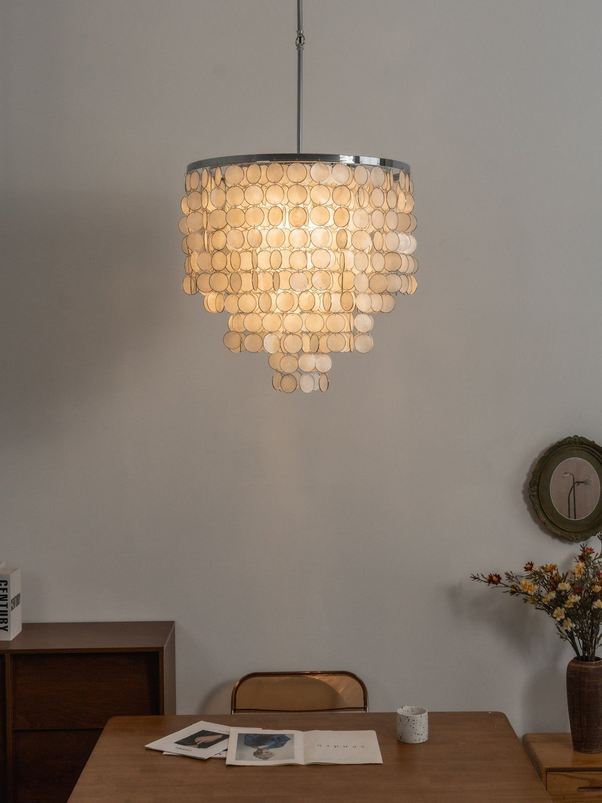 Pearl Shell Chandelier — Chandelier | Maison Monashee — view 8