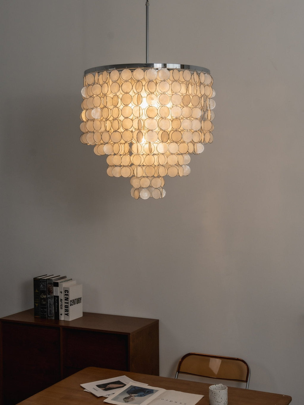 Pearl Shell Chandelier — Chandelier | Maison Monashee — view 12