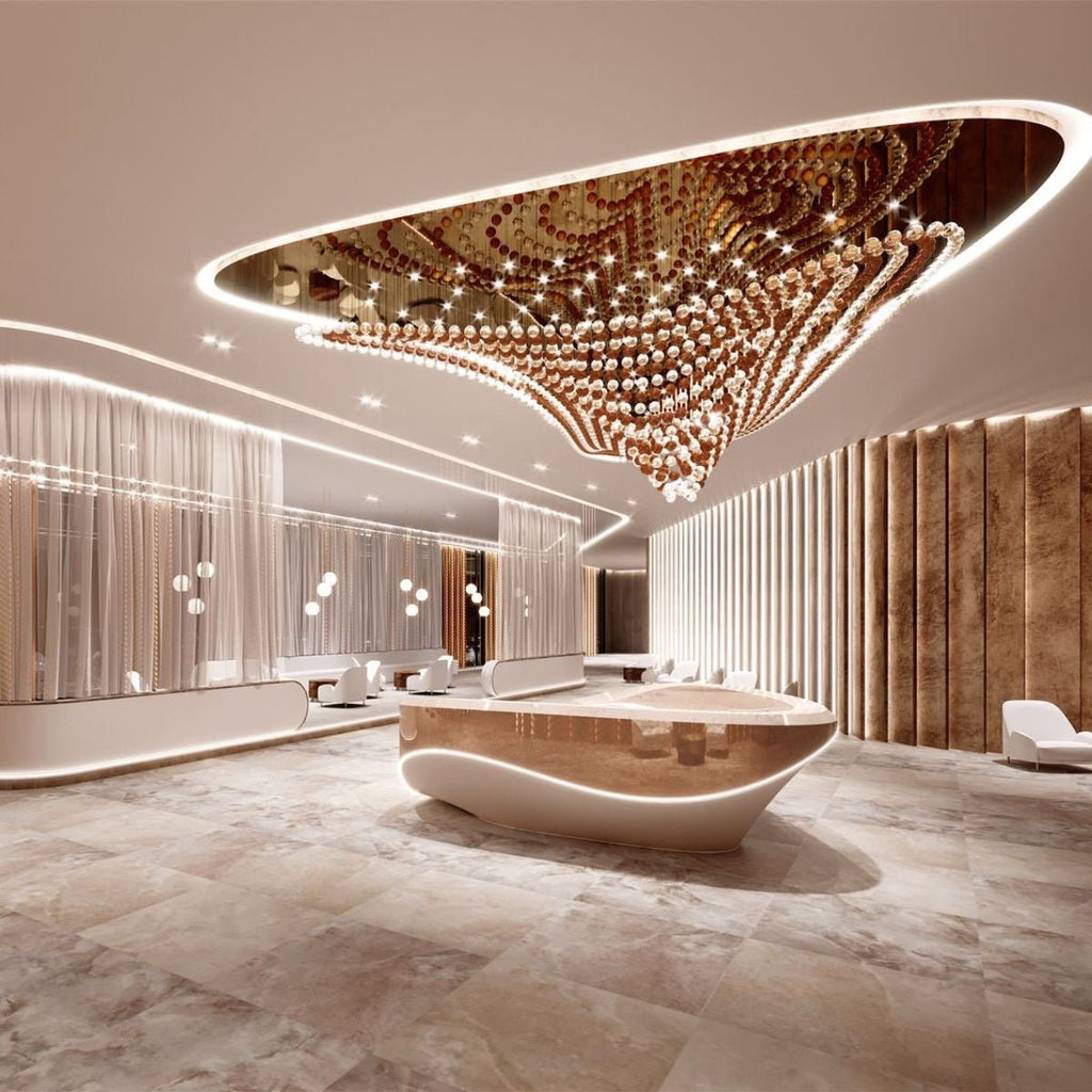 Beaded Crystal Chandelier — Chandelier | Maison Monashee — view 2