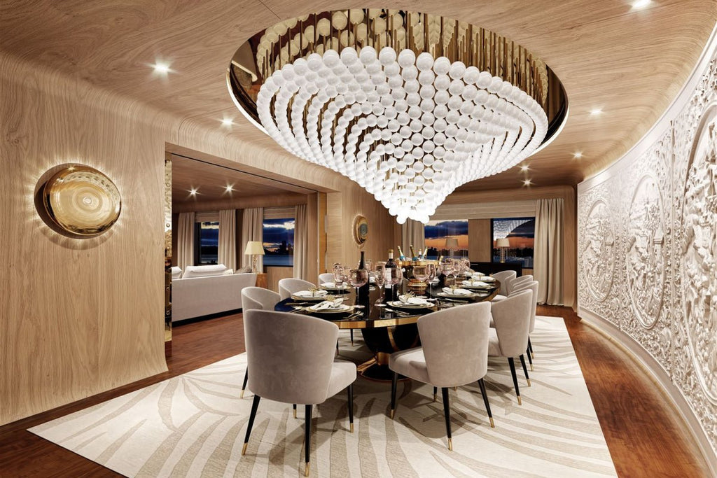Beaded Crystal Chandelier — Chandelier | Maison Monashee — view 4