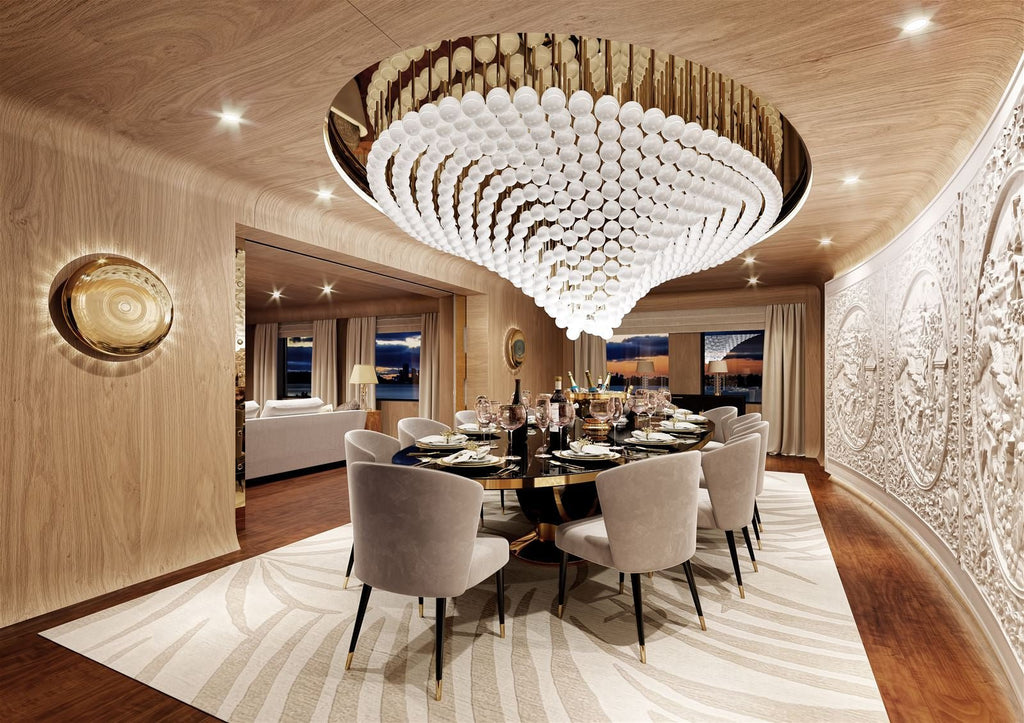 Beaded Crystal Chandelier — Chandelier | Maison Monashee — view 8