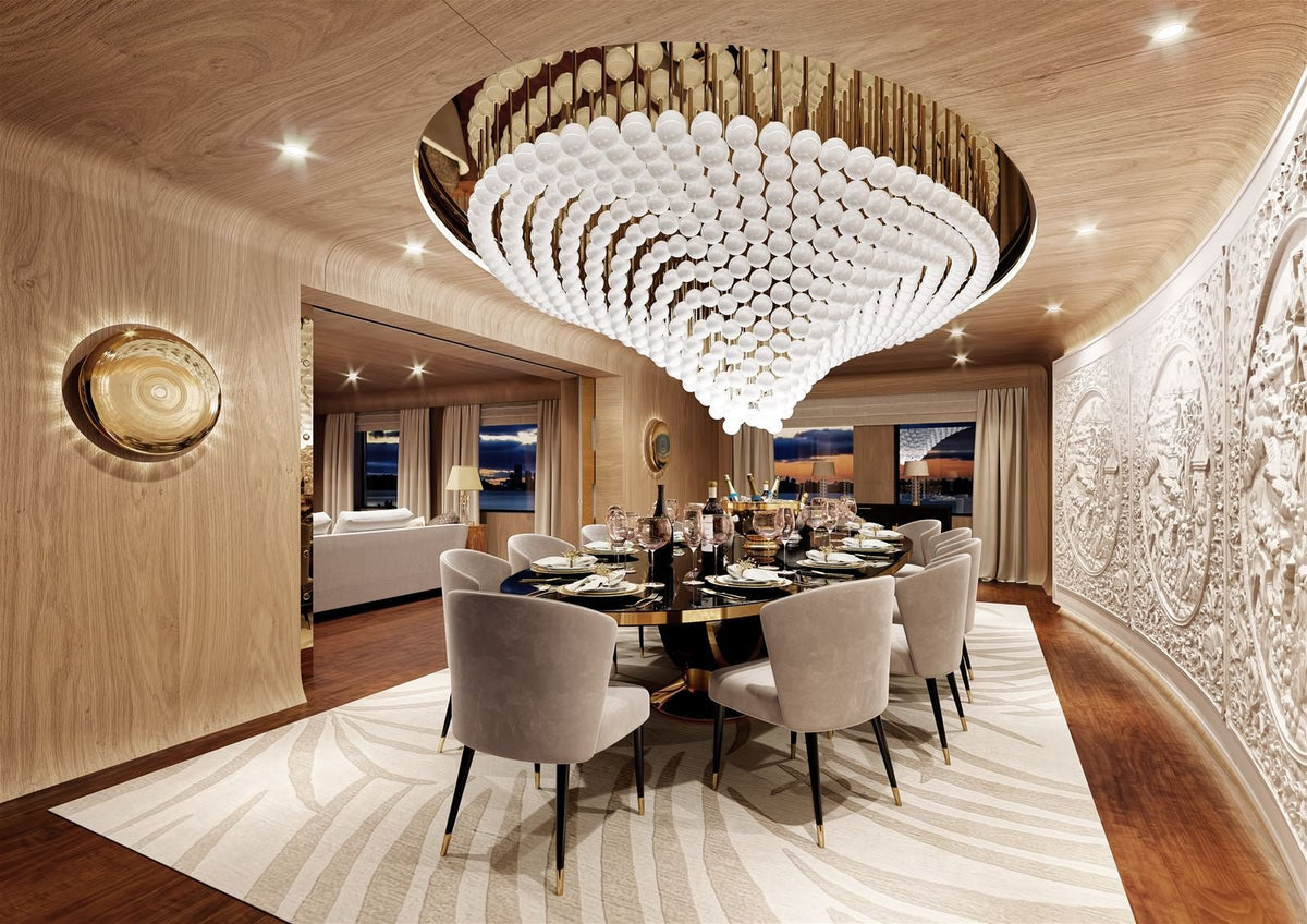 Beaded Crystal Chandelier — Chandelier | Maison Monashee — view 8