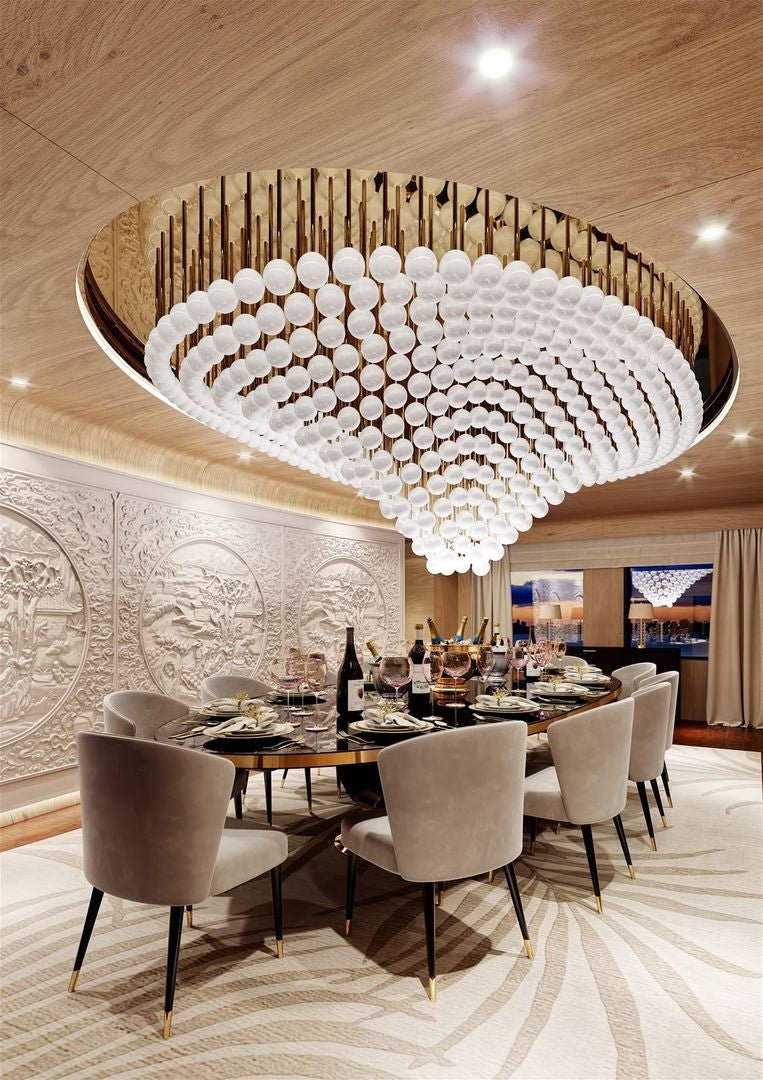 Beaded Crystal Chandelier — Chandelier | Maison Monashee — view 10
