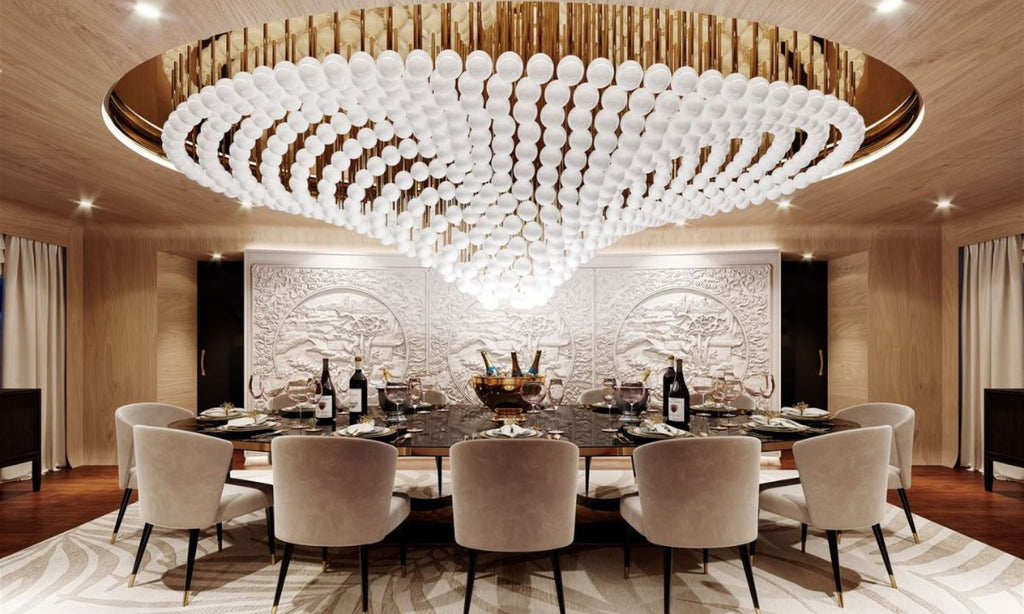Beaded Crystal Chandelier — Chandelier | Maison Monashee — view 11
