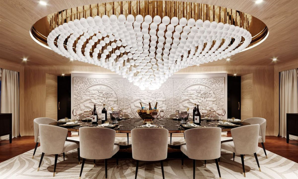 Beaded Crystal Chandelier — Chandelier | Maison Monashee — view 11