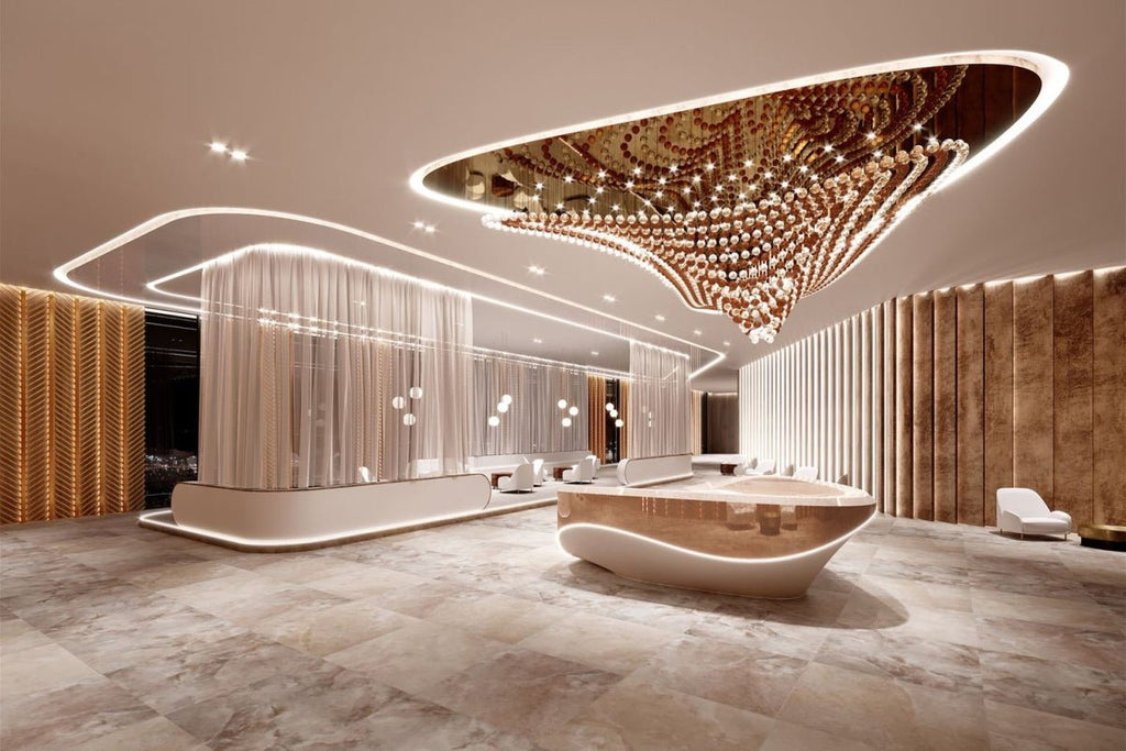Beaded Crystal Chandelier — Chandelier | Maison Monashee — view 12
