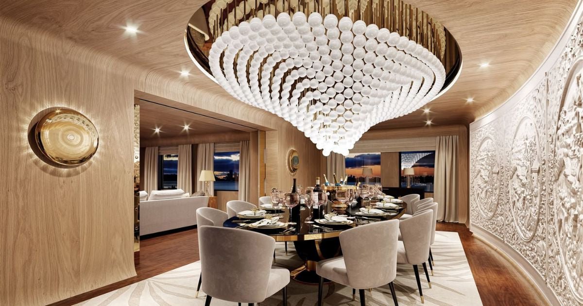 Beaded Crystal Chandelier — Chandelier | Maison Monashee — view 13
