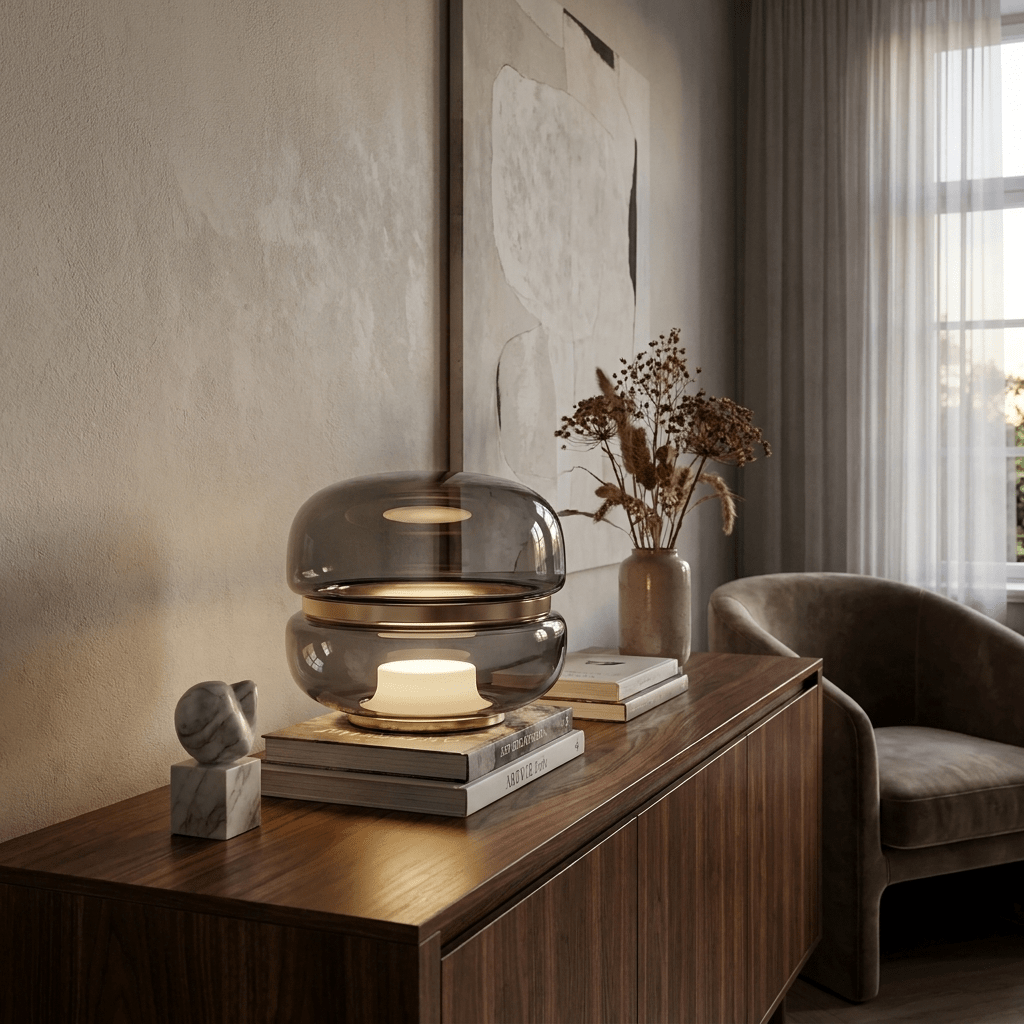 Staggered Glass Table Lamp — Table Lamp | Maison Monashee — view 5