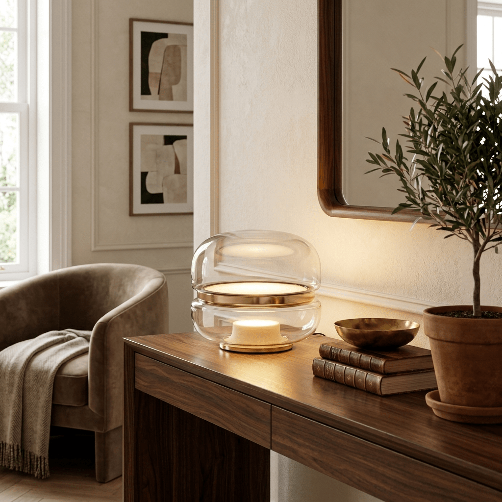 Staggered Glass Table Lamp — Table Lamp | Maison Monashee — view 6