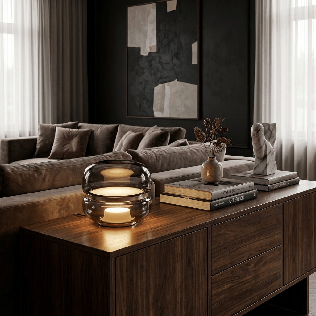 Staggered Glass Table Lamp — Table Lamp | Maison Monashee — view 4