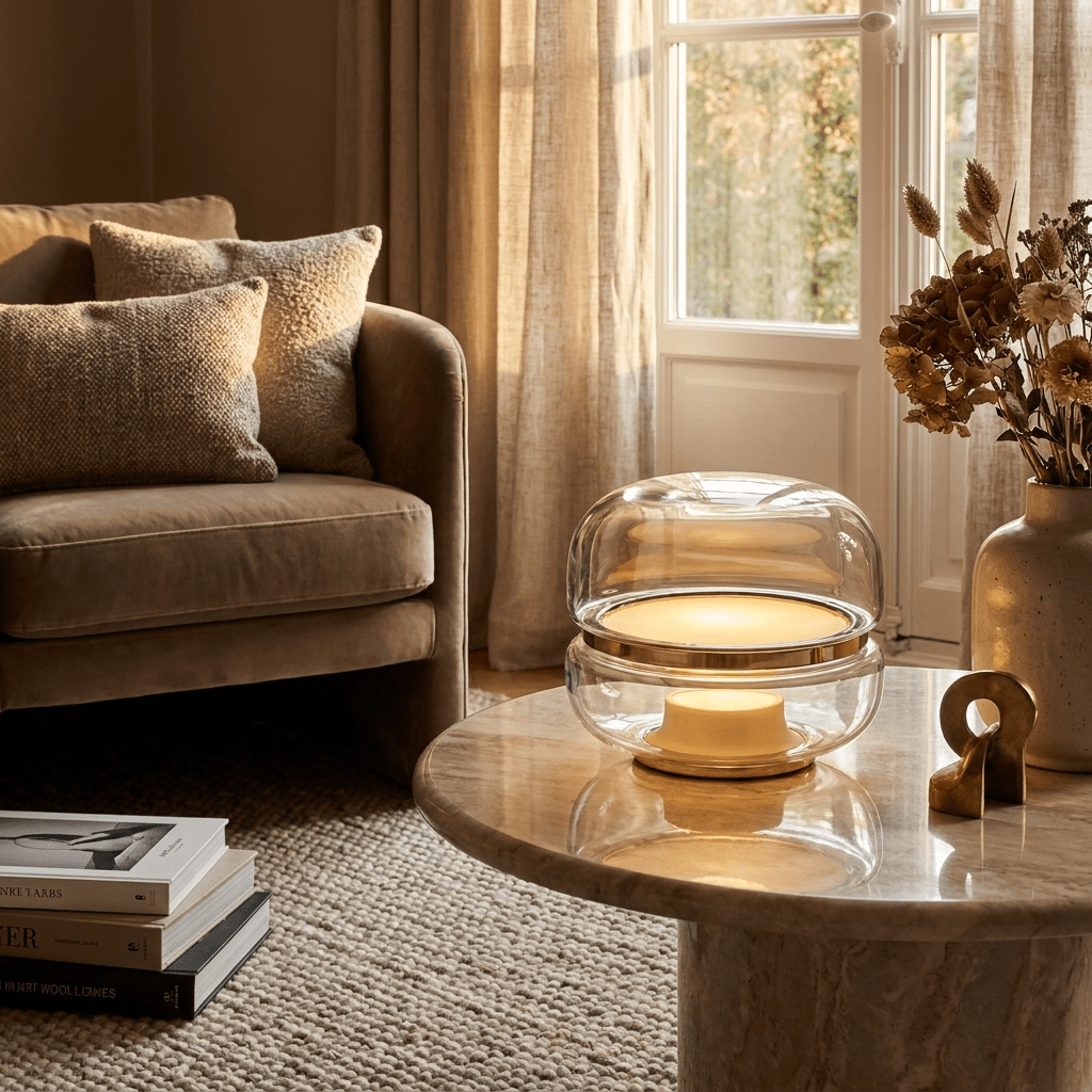 Staggered Glass Table Lamp — Table Lamp | Maison Monashee — view 3
