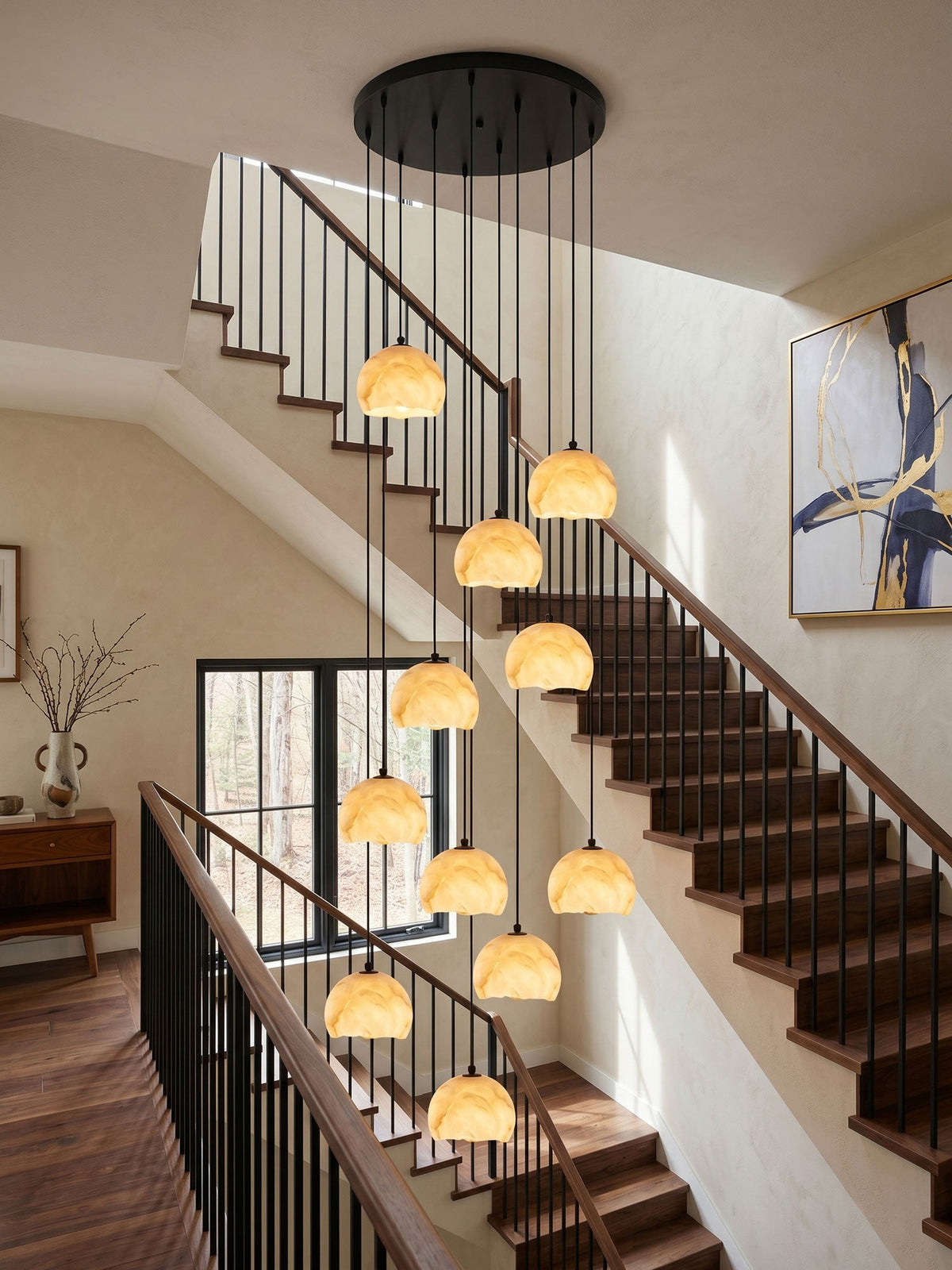 Black Dome Chandelier — Chandelier | Maison Monashee — view 3