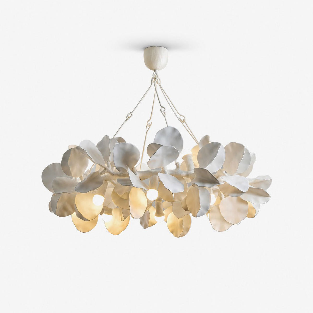 White Petal Chandelier — Chandelier | Maison Monashee — view 8