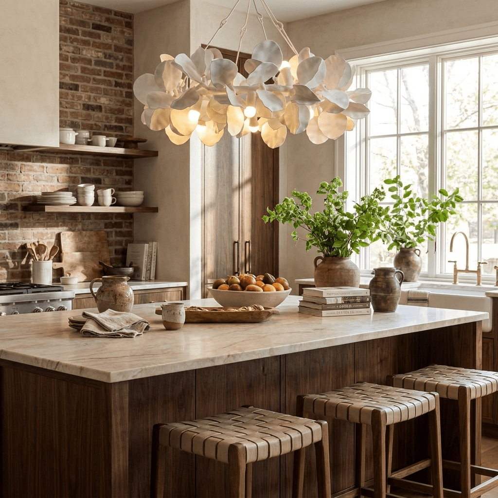 White Petal Chandelier — Chandelier | Maison Monashee — view 13