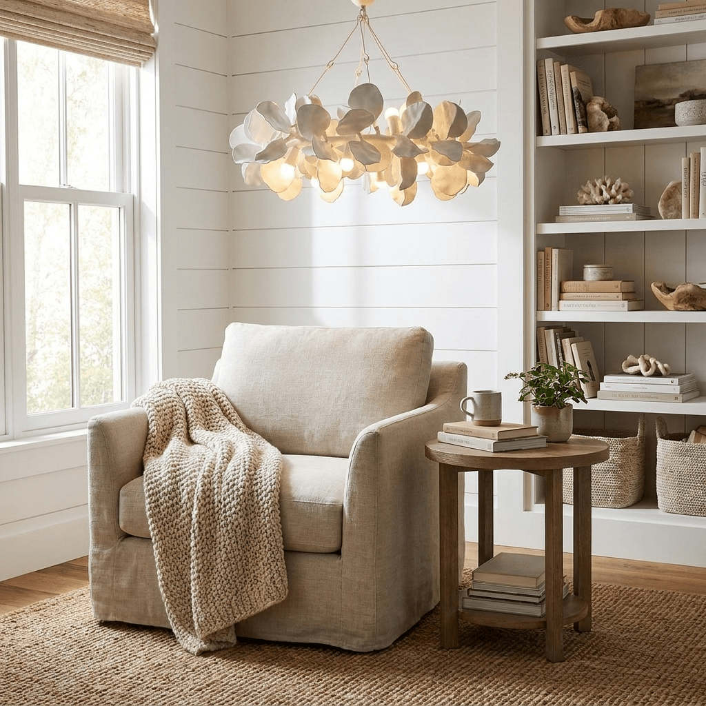 White Petal Chandelier — Chandelier | Maison Monashee — view 5