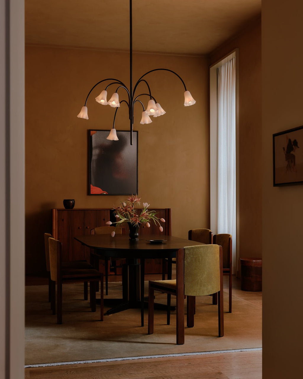 Bronze Glass Chandelier — Chandelier | Maison Monashee — view 24