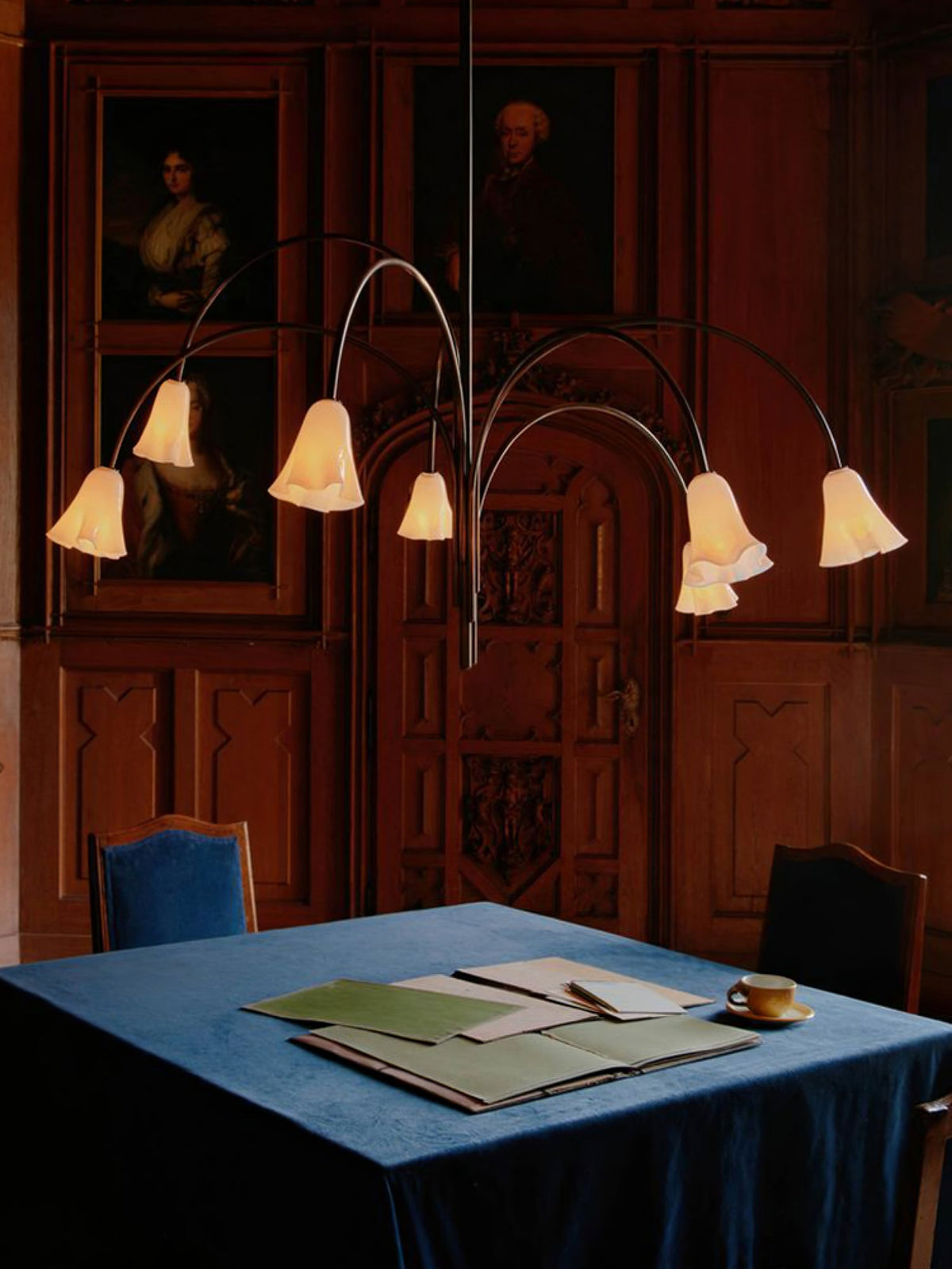 Bronze Glass Chandelier — Chandelier | Maison Monashee — view 5