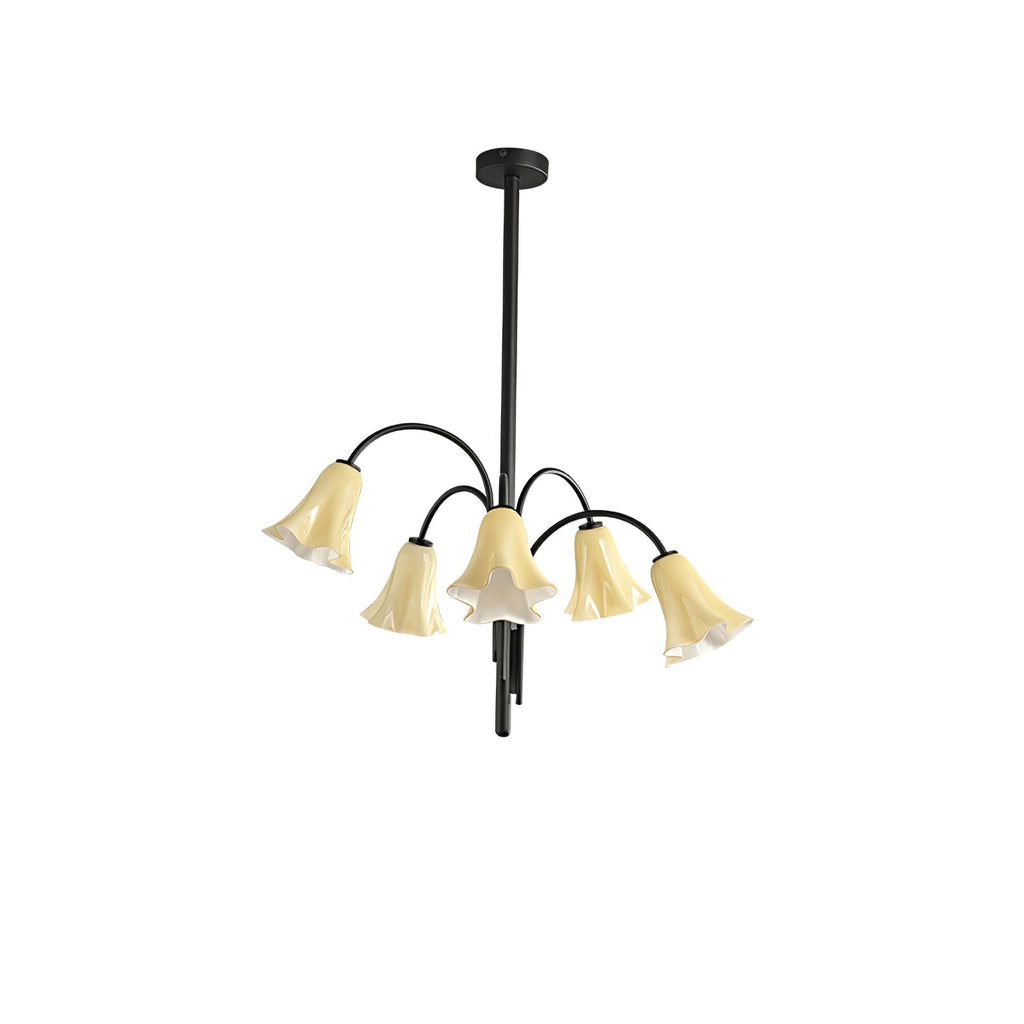 Bronze Glass Chandelier — Chandelier | Maison Monashee — view 31