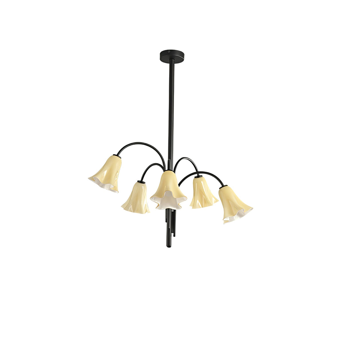 Bronze Glass Chandelier — Chandelier | Maison Monashee — view 31