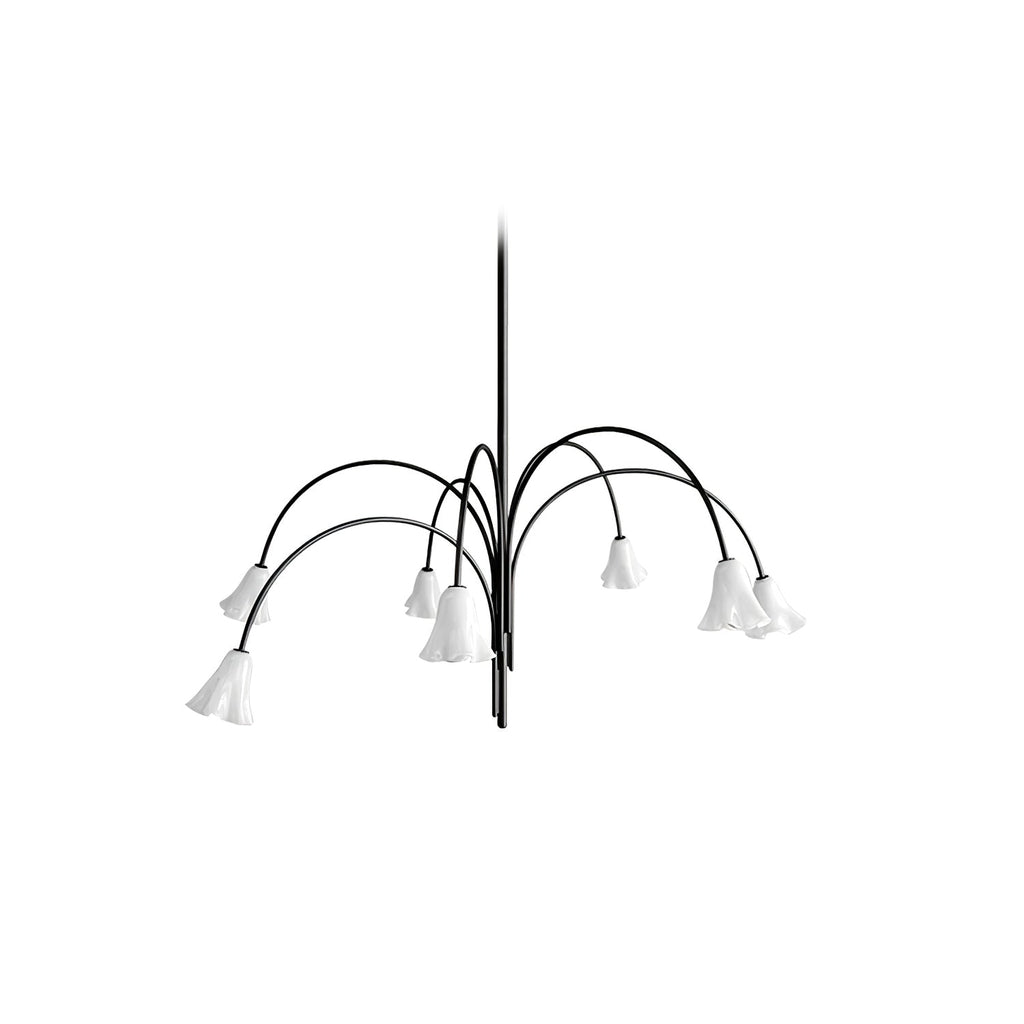 Bronze Glass Chandelier — Chandelier | Maison Monashee — view 51