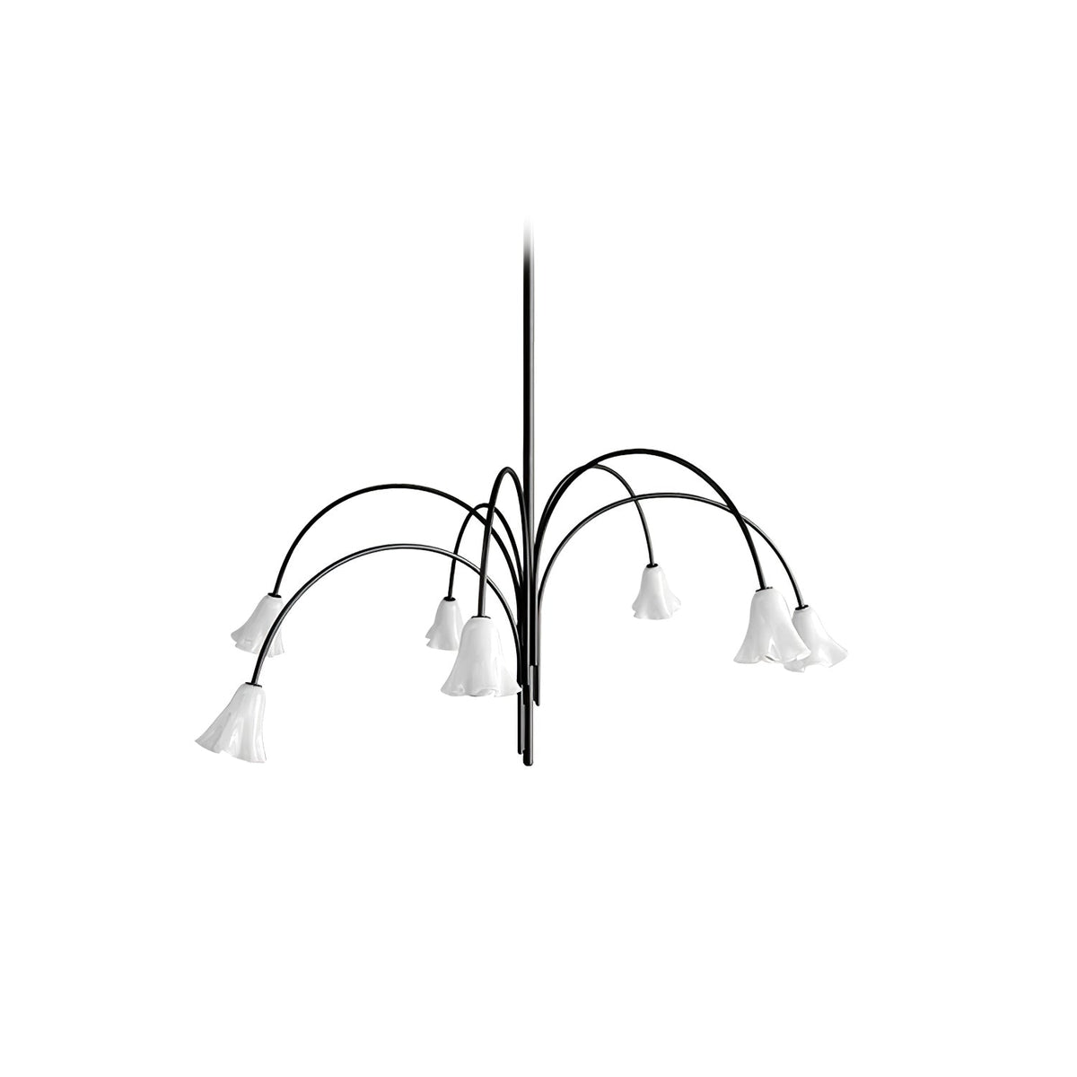 Bronze Glass Chandelier — Chandelier | Maison Monashee — view 51