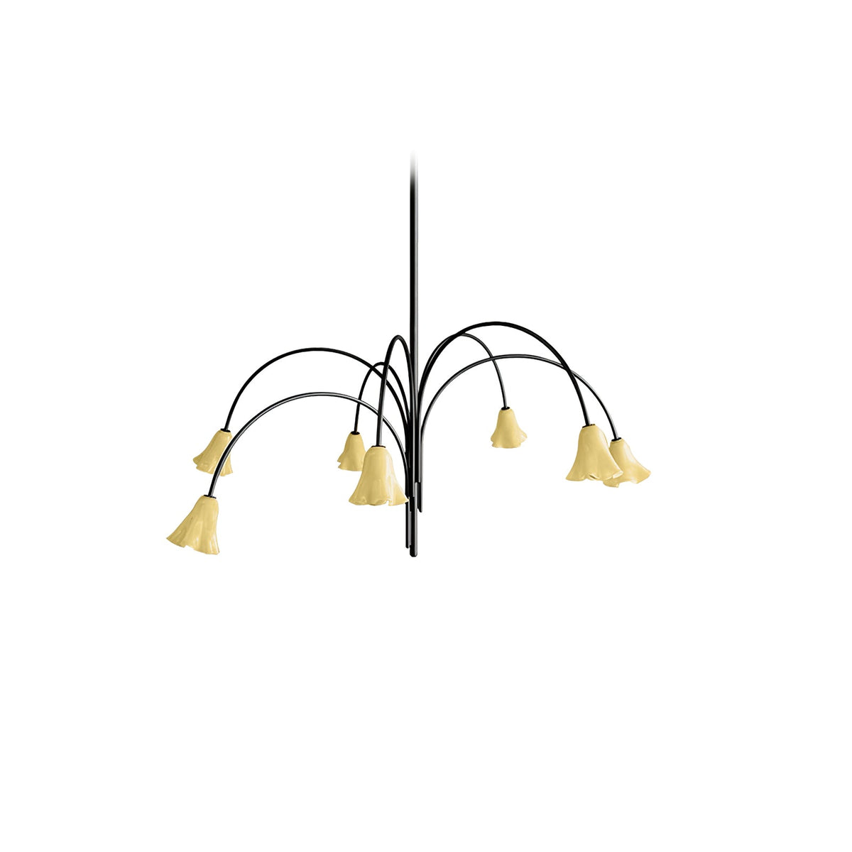 Bronze Glass Chandelier — Chandelier | Maison Monashee — view 44