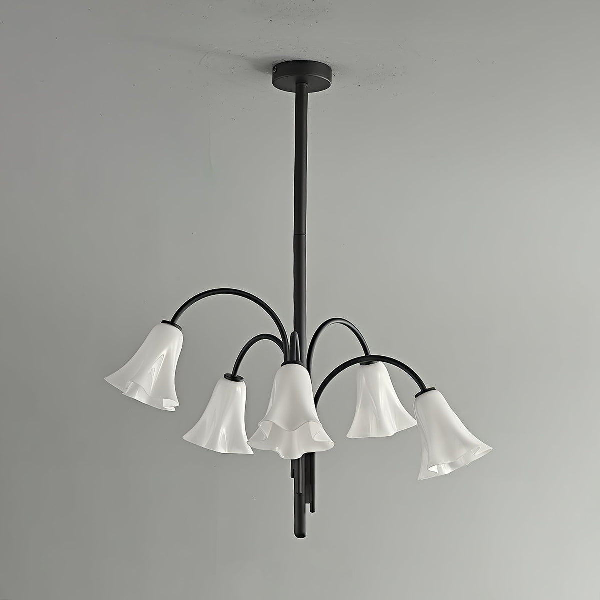 Bronze Glass Chandelier — Chandelier | Maison Monashee — view 6