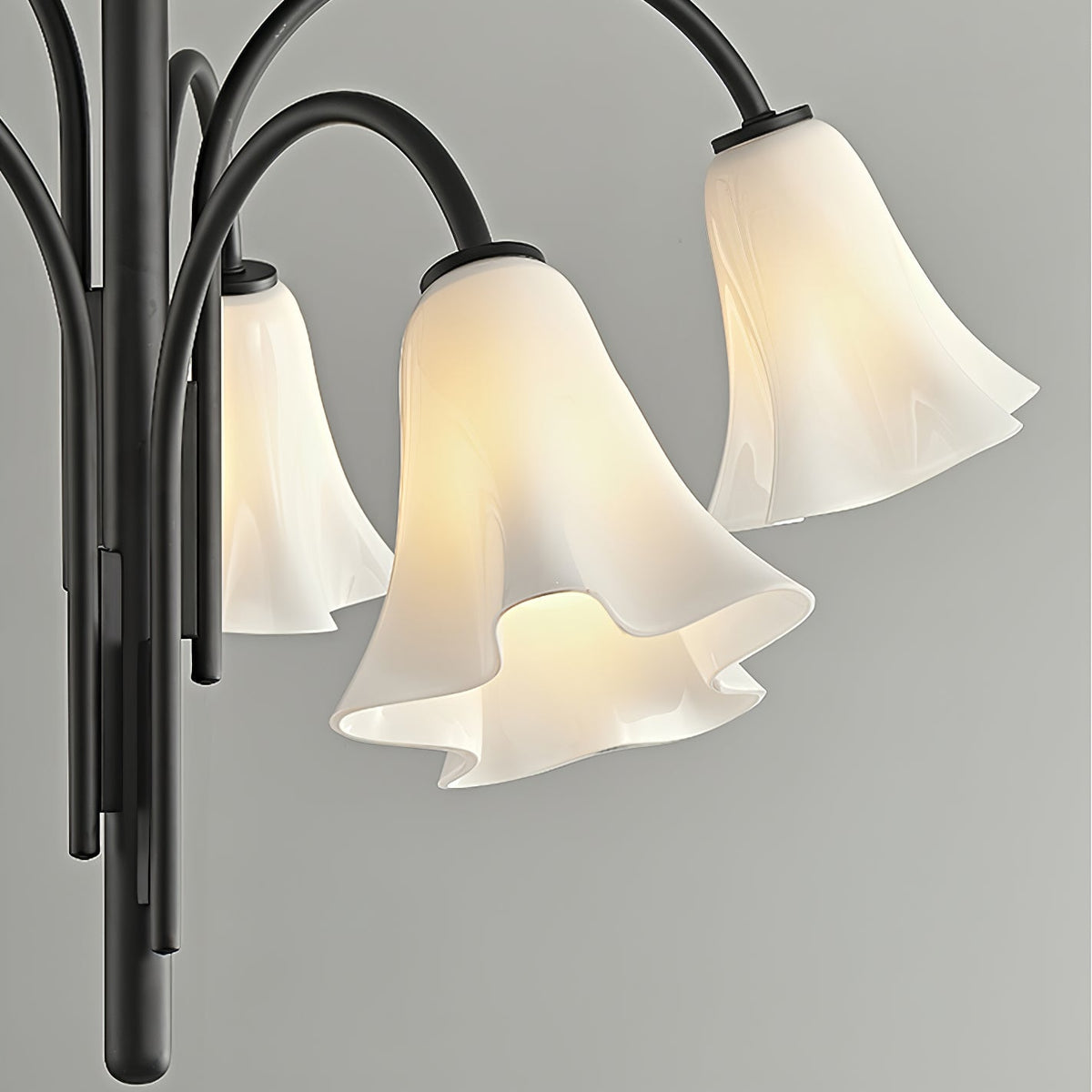 Bronze Glass Chandelier — Chandelier | Maison Monashee — view 7
