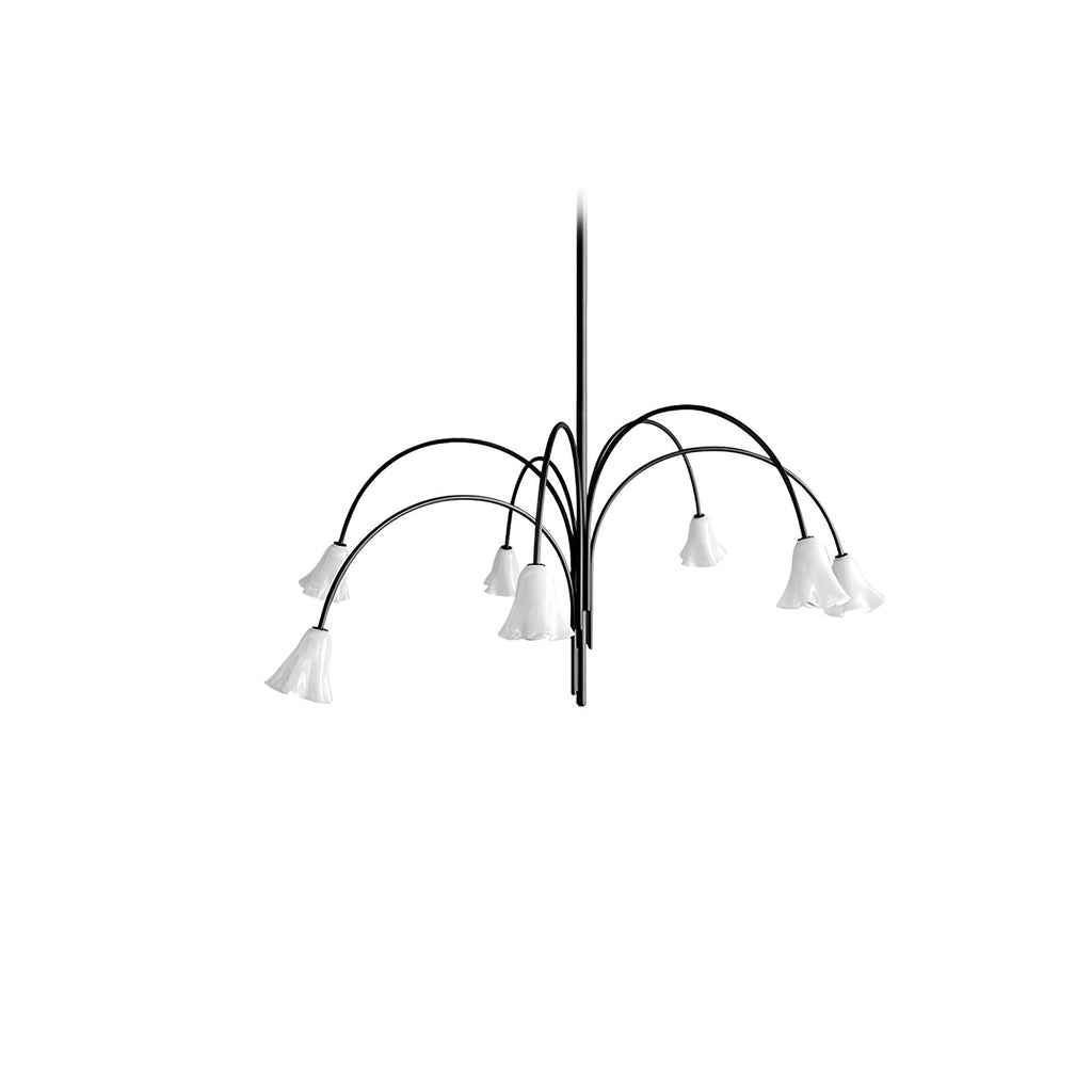 Bronze Glass Chandelier — Chandelier | Maison Monashee — view 63