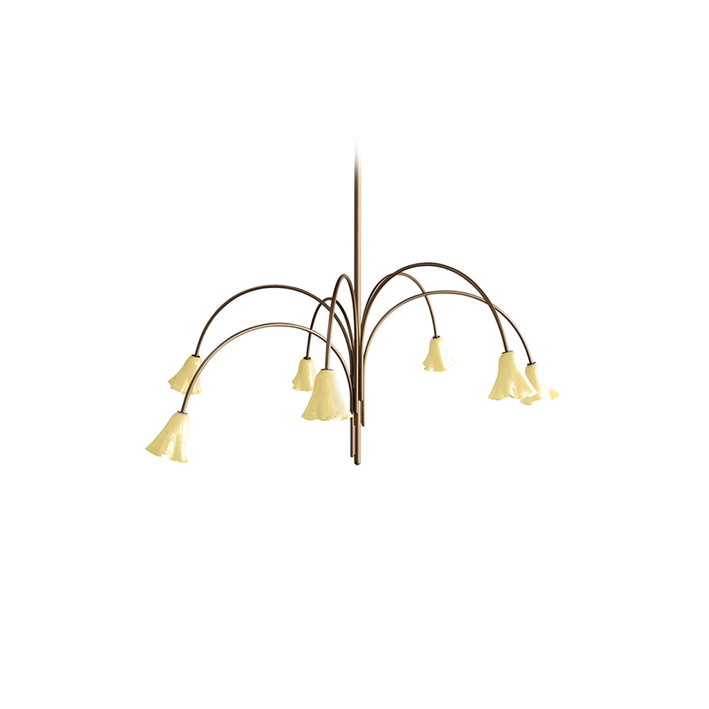 Bronze Glass Chandelier — Chandelier | Maison Monashee — view 39