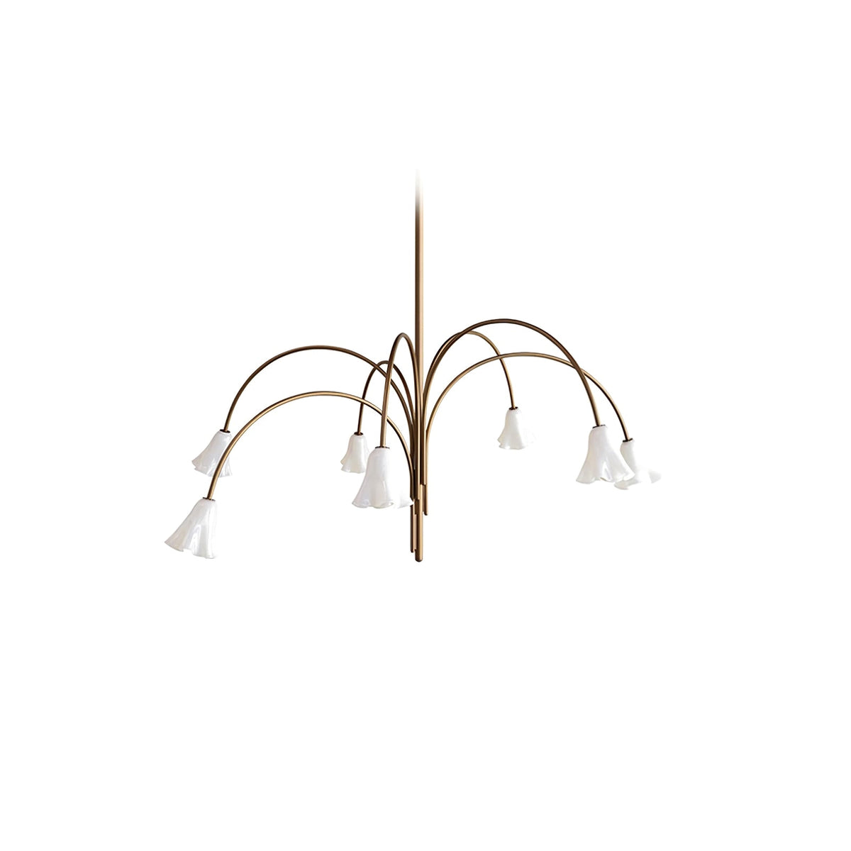 Bronze Glass Chandelier — Chandelier | Maison Monashee — view 49