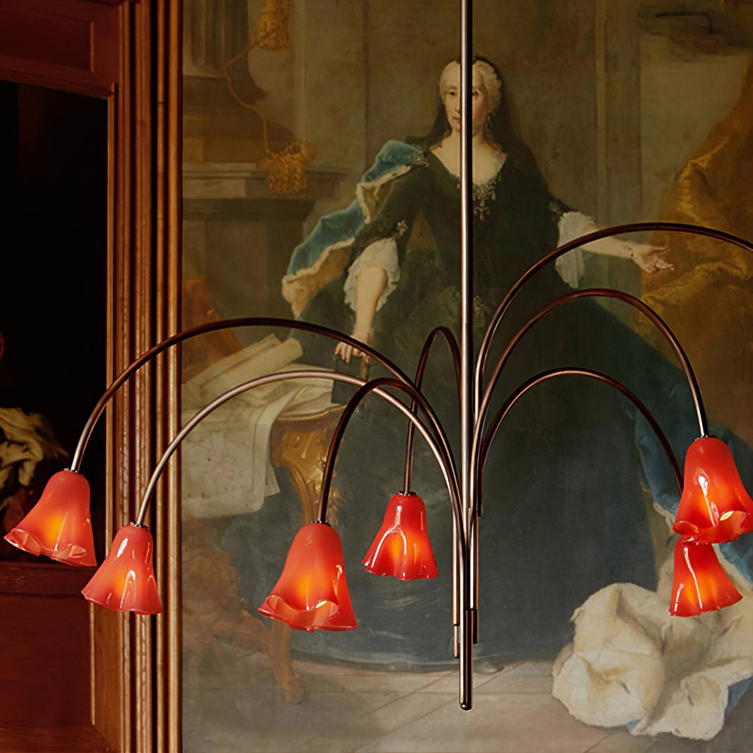 Bronze Glass Chandelier — Chandelier | Maison Monashee — view 3
