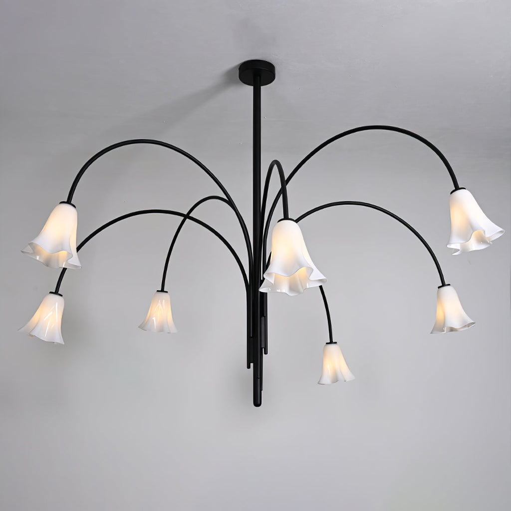 Bronze Glass Chandelier — Chandelier | Maison Monashee — view 15