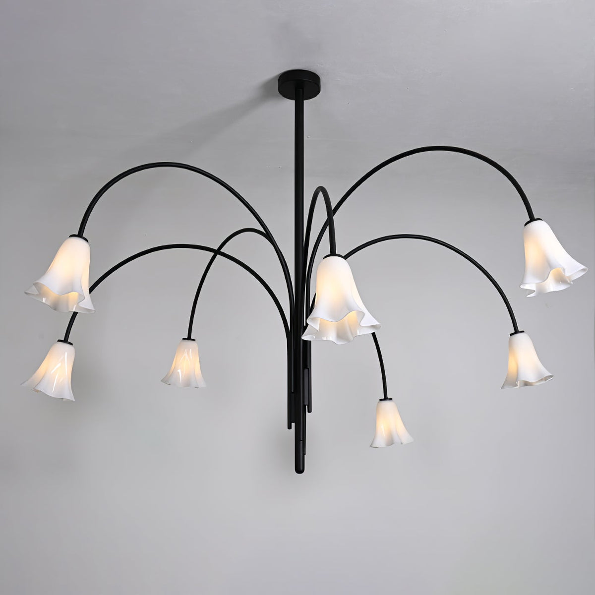Bronze Glass Chandelier — Chandelier | Maison Monashee — view 15