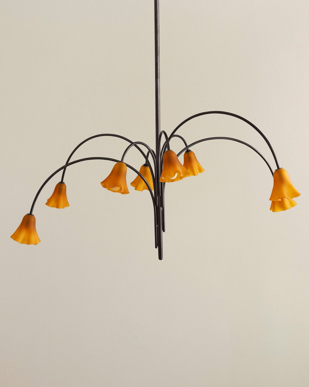 Bronze Glass Chandelier — Chandelier | Maison Monashee — view 40