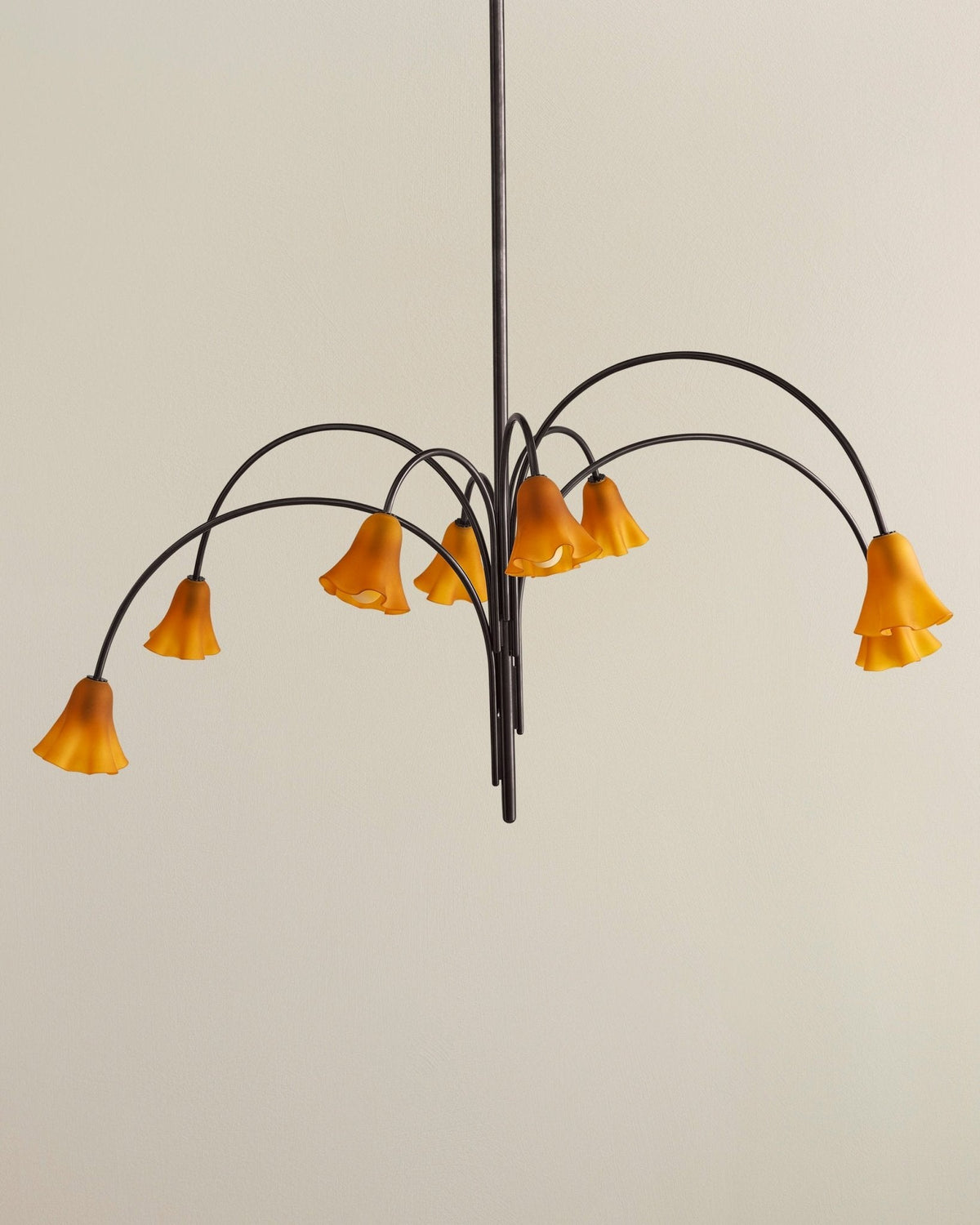 Bronze Glass Chandelier — Chandelier | Maison Monashee — view 40