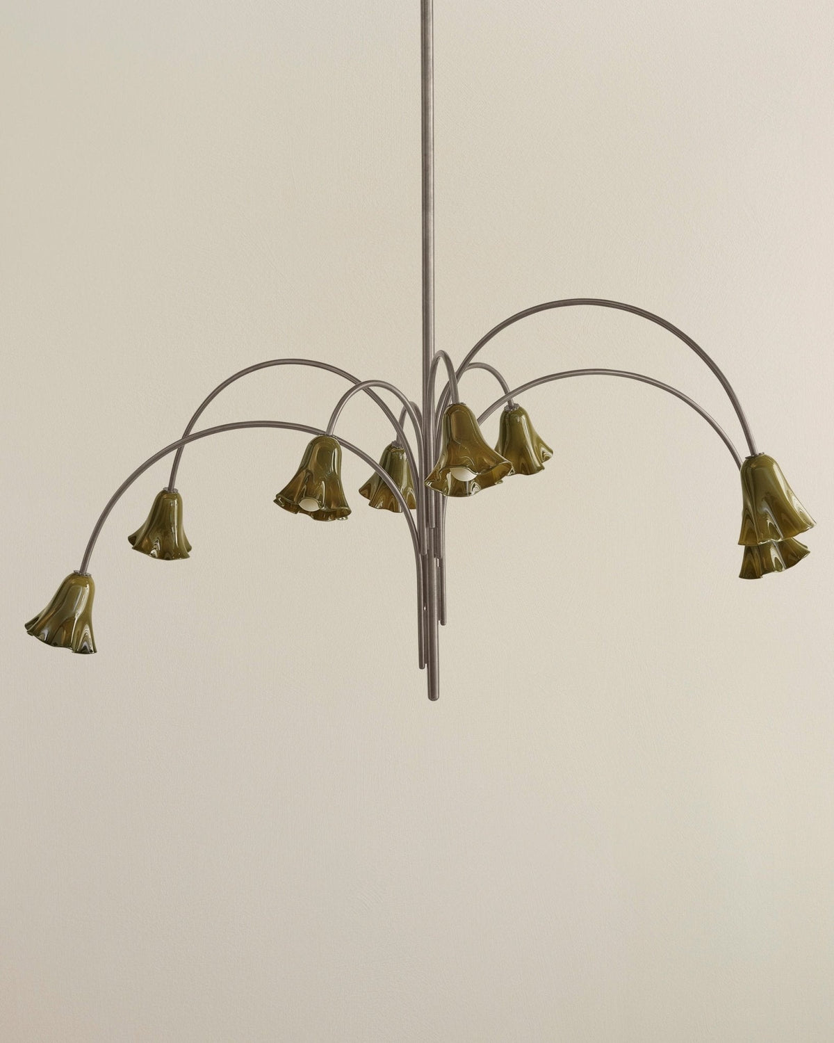 Bronze Glass Chandelier — Chandelier | Maison Monashee — view 50