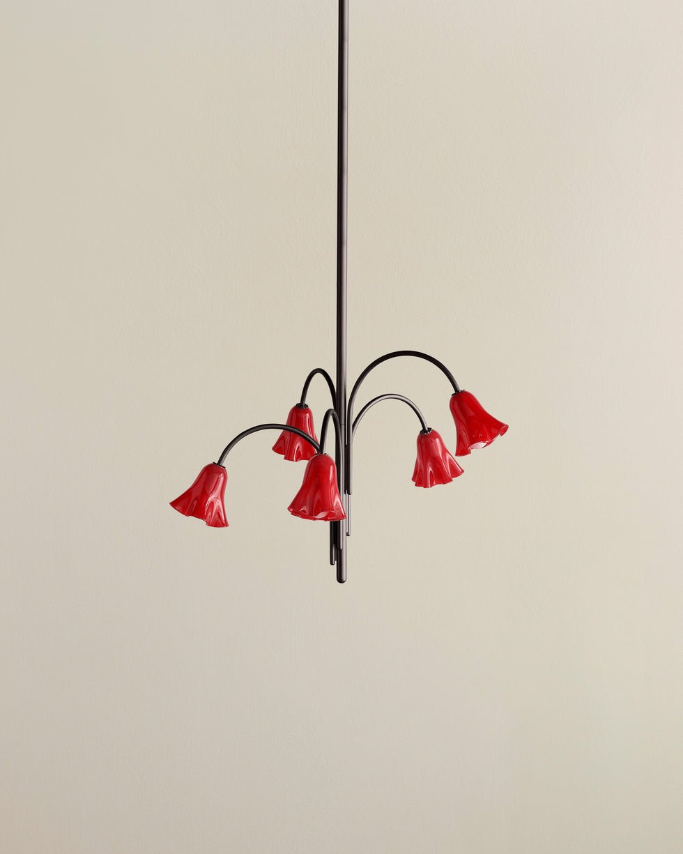 Bronze Glass Chandelier — Chandelier | Maison Monashee — view 65