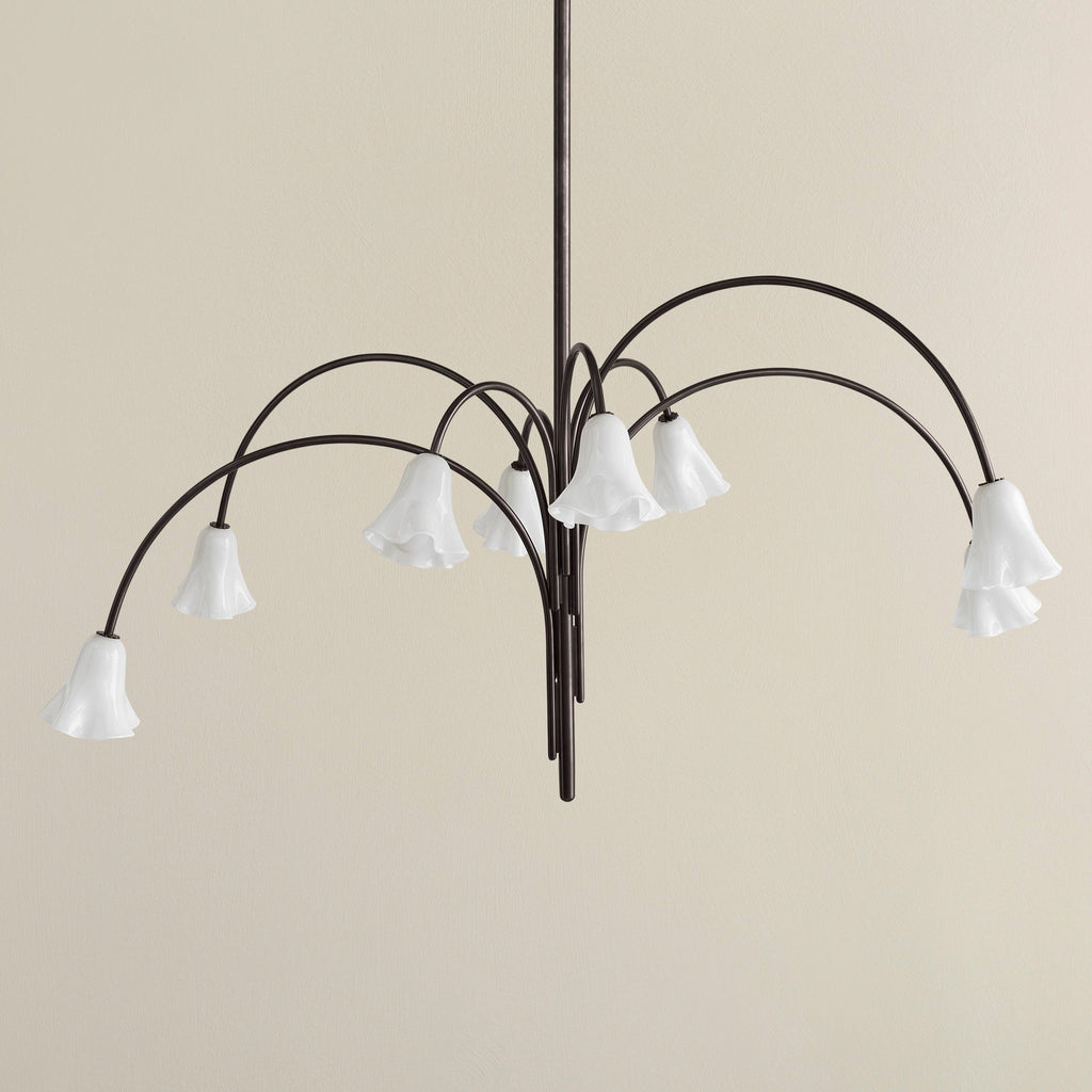 Bronze Glass Chandelier — Chandelier | Maison Monashee — view 67