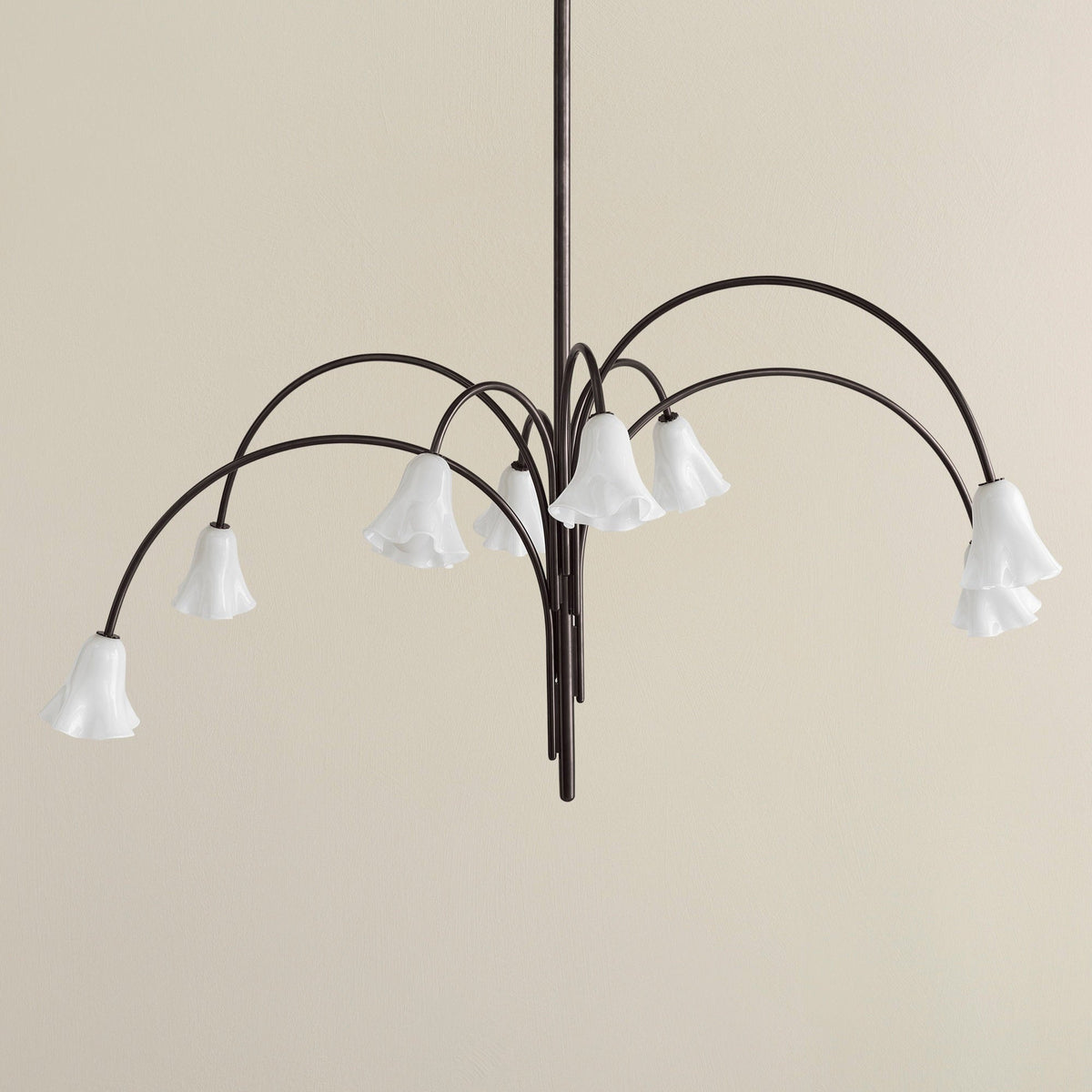 Bronze Glass Chandelier — Chandelier | Maison Monashee — view 67